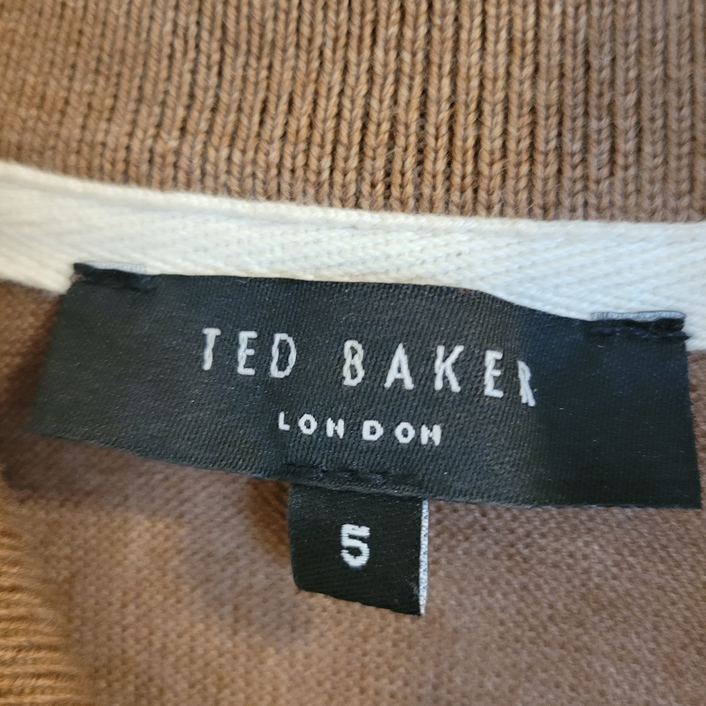 Ted Baker 100% Wool Quarter Zip Sweater - Picture 3 of 8